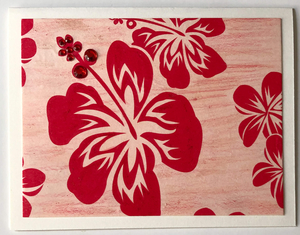 Tropical Impression Art Card (TI-0477) 5.5" W  x  4.25" H