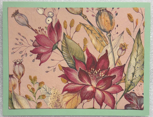 Tropical Impression Art Card (TI-0493) 5.5" W  x  4.25" H