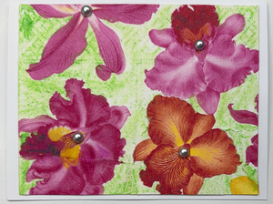 Tropical Impression Art Card (TI-0498) 5.5" W  x  4.25" H