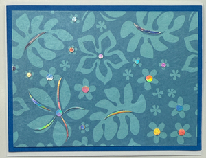 Tropical Impression Art Card (TI-0499) 5.5" W  x  4.25" H