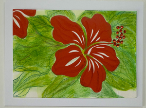 Tropical Impression Art Card (TI-0520) 5.5" W  x  4.25" H