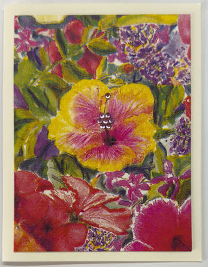 Tropical Impression Art Card (TI-0524) 4.25" W  x  5.5" H