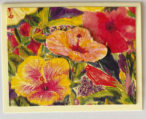 Tropical Impression Art Card (TI-0545) 5.5" W  x  4.25" H Tropical Impression Art Card (TI-0545) 5.5" W  x  4.25" H