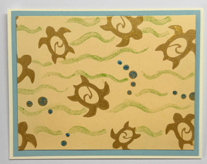 x-Sold-Art-Tropical Impression Art Card (TI-0602) 5.5" W  x  4.25" H