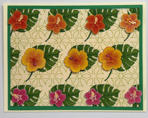 Tropical Impression Art Card (TI-0603) 5.5" W  x  4.25" H