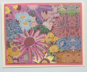 x-Sold-Art-Tropical Impression Art Card (TI-0626) 5.5" W  x  4.25" H