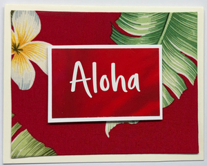 x-Sold-Art-Tropical Impression Art Card (TI-0630) 5.5" W  x  4.25" H