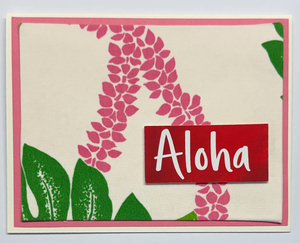 x-Sold-Art-Tropical Impression Art Card (TI-0631) 5.5" W  x  4.25" H