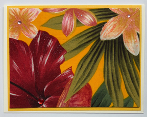 Tropical Impression Art Card (TI-0638) 5.5" W  x  4.25" H