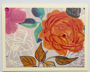 x-Sold-Art-Tropical Impression Art Card (TI-0664) 5.5" W  x  4.25" H