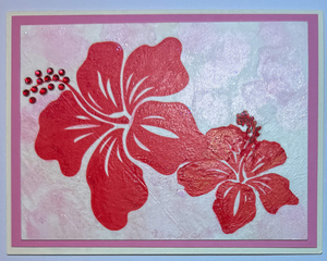 x-Sold-Art-Tropical Impression Art Card (TI-0670) 5.5" W  x  4.25" H