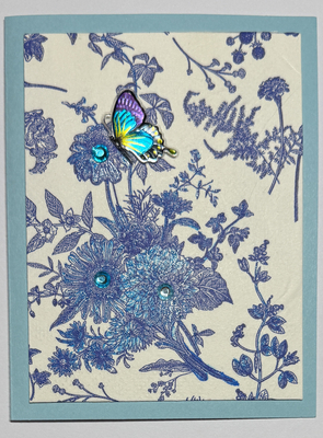 Tropical Impression Art Card (TI-0675) 4.25" W  x  5.5" H