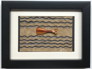 x-Sold-Art-Framed Art Piece  (FA-0279, 7" W  x  5" H)