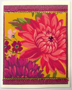 Tropical Impression Art Card (TI-0660) 4.25" W  x  5.5" H